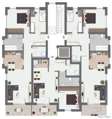 Dachgeschoss möbliert