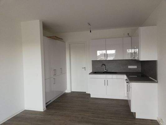 Moderne Küche mit Terrasse