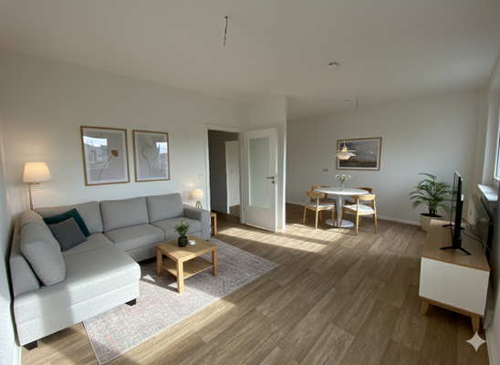 Wohnzimmer Möblierungsbeispiel