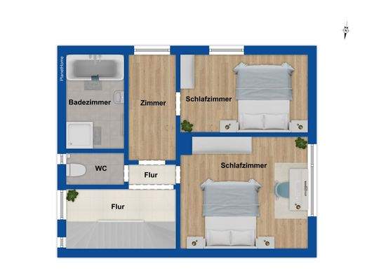 Grundriss Obergeschoss