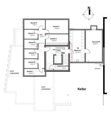 Kellergeschossplan