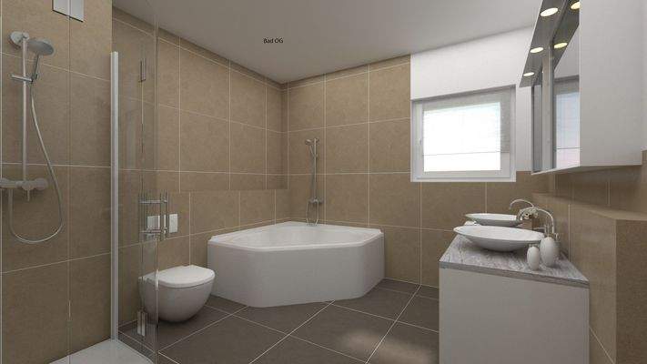 Badezimmer im Obergeschoß