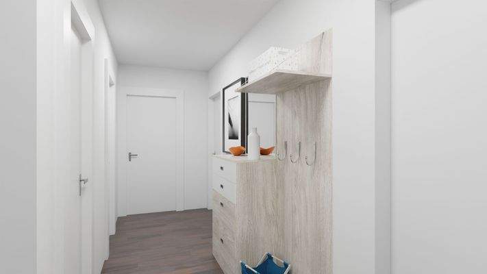 Flur (Bild KI generiert)