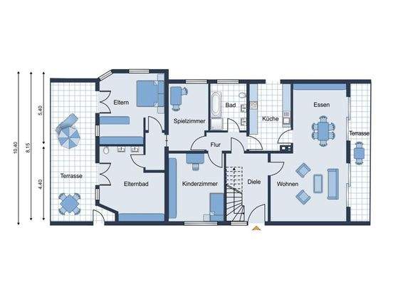 Erdgeschossgrundriss