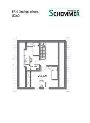 Grundriss EFH Dachgeschoss