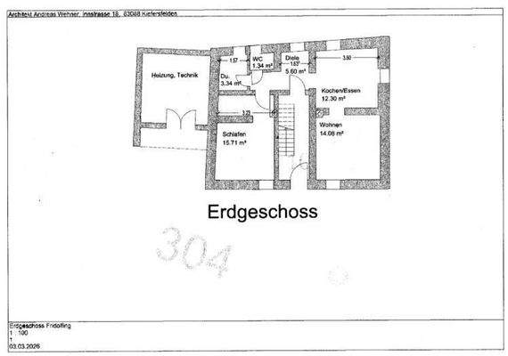 EG Grundriss (vom Verkäufer bewohnt)