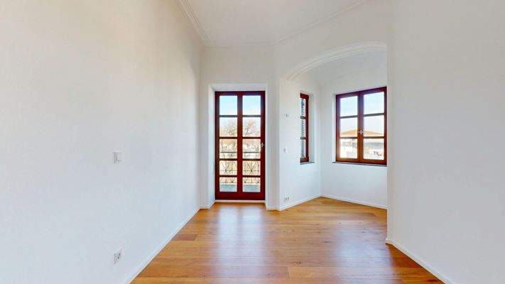 Zimmer 1 mit Zugang zum 1. Balkon