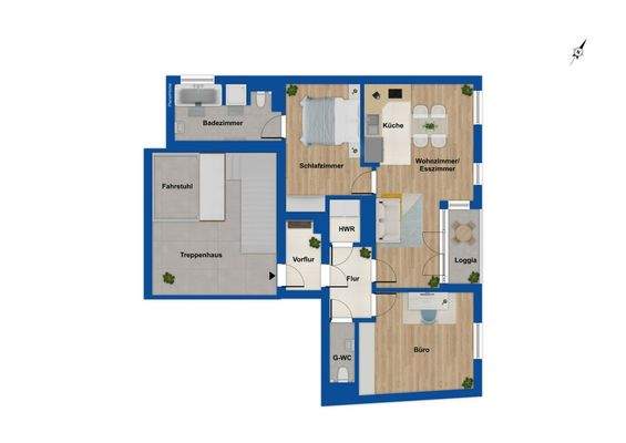 Grundriss 4. Obergeschoss