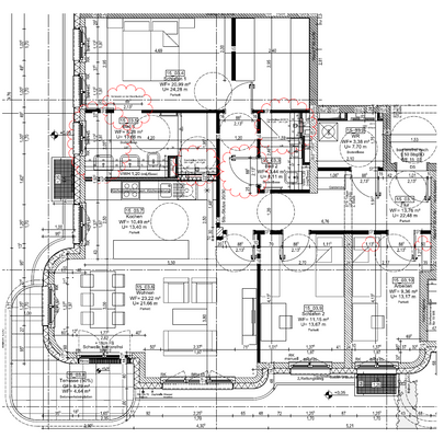 Technischer Grundriss