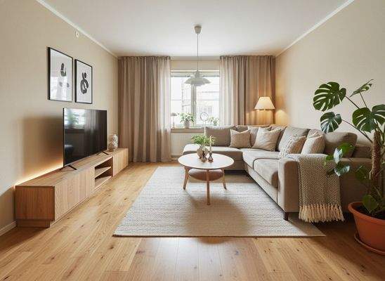 Wohnsalon KI möbliert