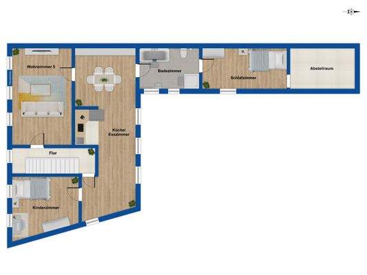 Grundriss Obergeschoss