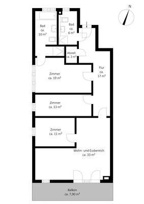 1. Obergeschoss rechts 