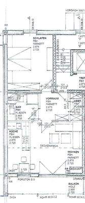 Grundriss 2 Zimmer Wohnung West