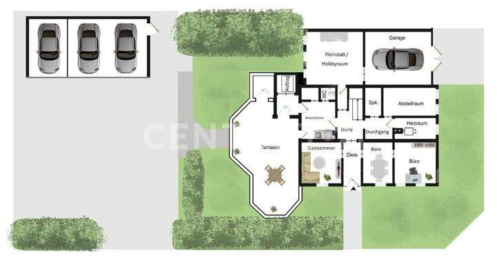 Grundriss Außenanlage