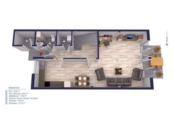 Visualisierung - Erdgeschoss