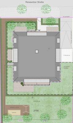 Freiflächen- und Lageplan