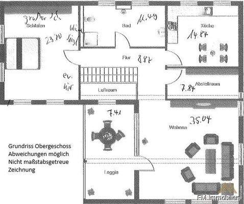 Grundriss Obergschoss