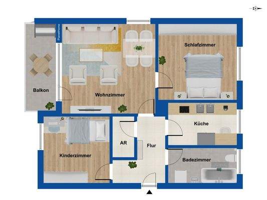 Grundriss 8. Obergeschoss