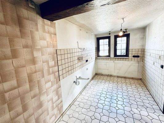 Zweite Küche mit nostalgischem Charme