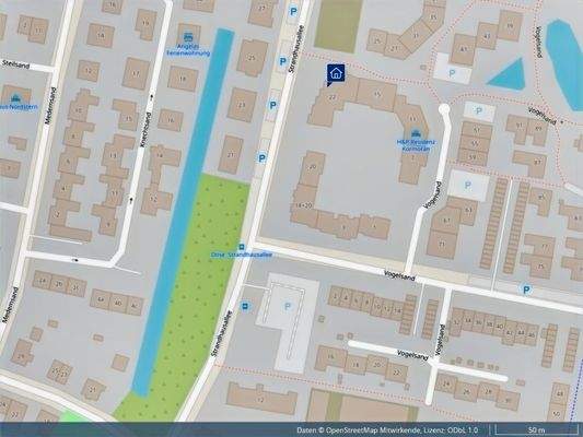 so nah vom Haus zum Pkw-Platz