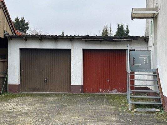 Garagen direkt neben dem Hauseingang