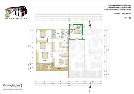 Grundriss Wohnung 2.1