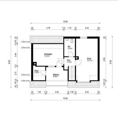 Grundriss Dachgeschoss
