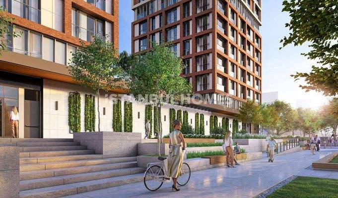 City-View Flats in a Complex with Pool in Kadikoy Istanbul