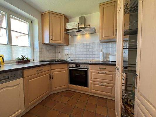 Küche mit Einbauküche