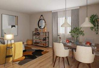 Das Wohnzimmer bietet viel Platz für gemeinsame Abende