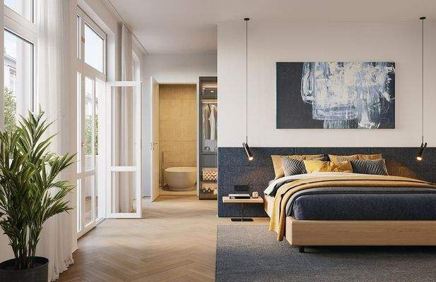 Schlafen-Ankleide-En-Suite-Bad