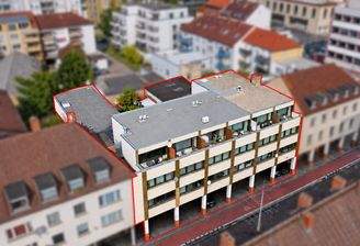 Luftbild – Apartmenthaus Bleichstraße, Darmstadt