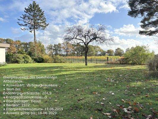 Schöner Blick in den Garten 