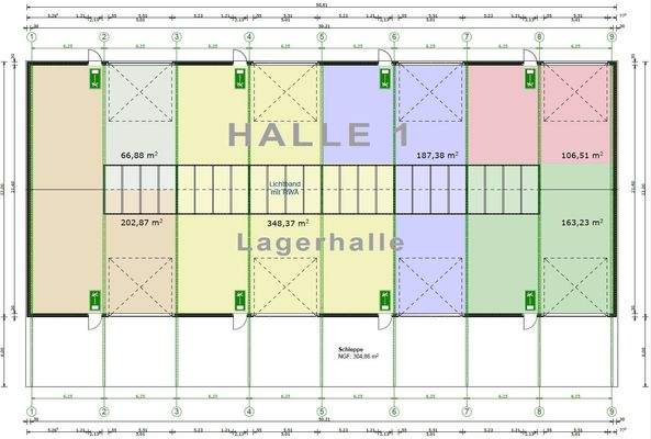Aufteilung Variante A