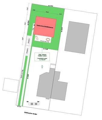 Lageplan Grundstück mit ca. 433qm.