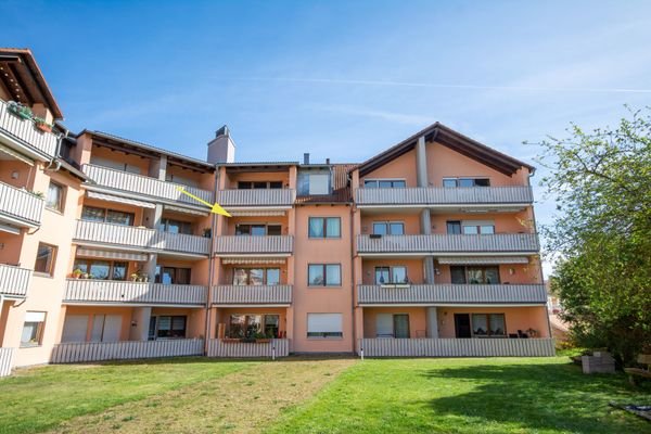 Südansicht auf den Balkon