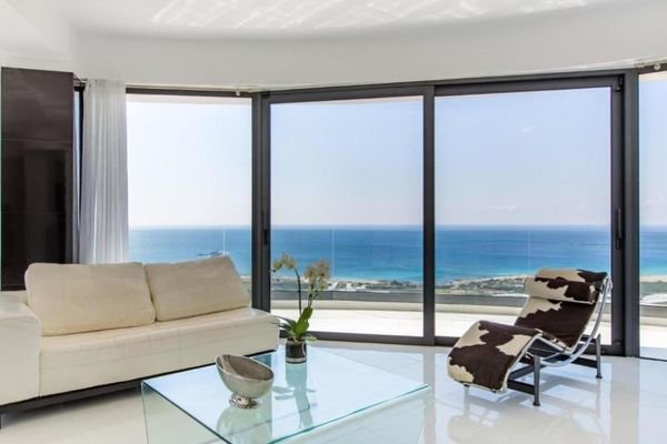 Kreta, Kissamos: Luxusvilla mit 180°-Panoramablick auf das Meer