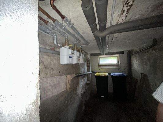 Keller mit Gaszähler