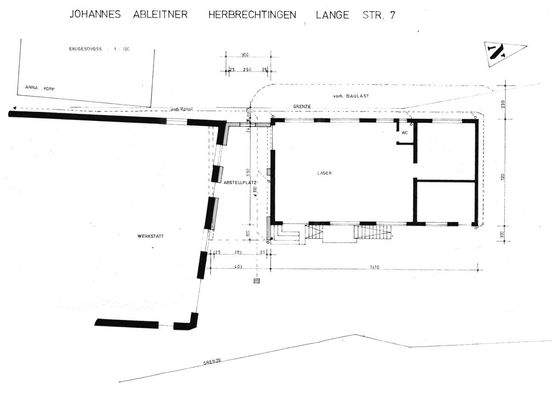 Grundriss Schreinerei