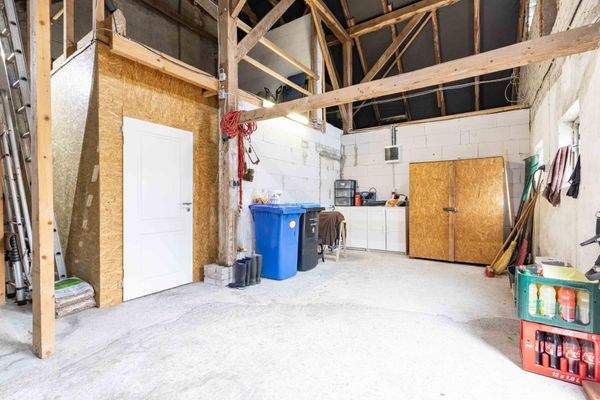 Die Tenne mit viel Platz und Ausbaureserve