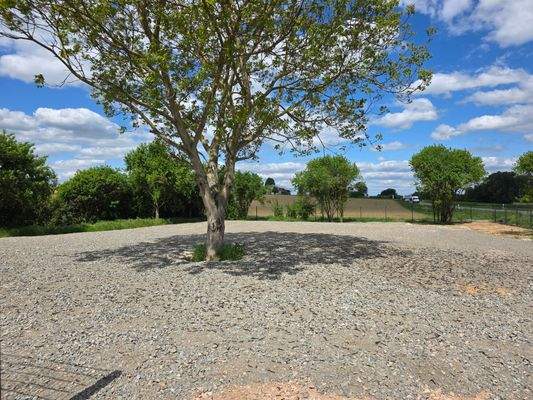 geschottertes Grundstück