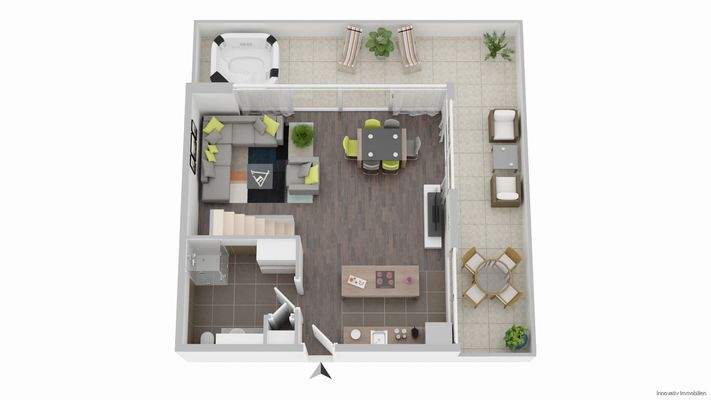 Grundriss Penthouse Ebene 1