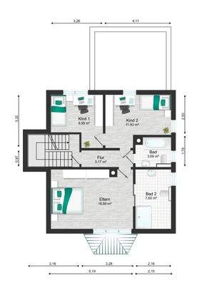 Grundriss OG Bestand