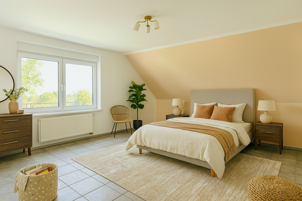 Möblierungsbeispiel Schlafen