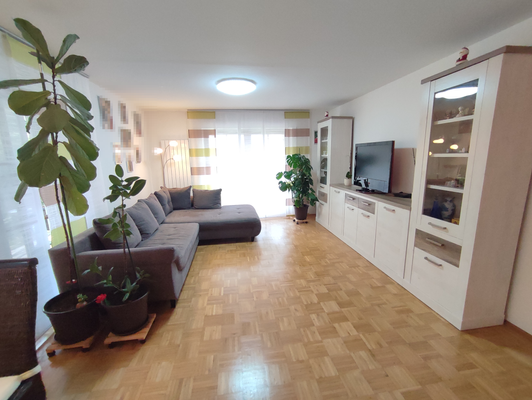 Das helle Wohnzimmer