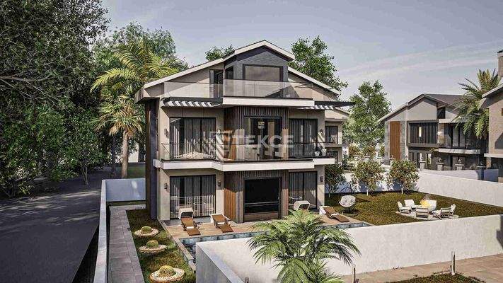 4-bedroom Detached Villas for Sale in Fethiye Çalış