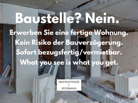 Fertiggestellte Wohnung