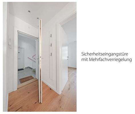 Sicherheitseingangstüre mit Mehrfachverriegelung