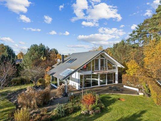 Haus vom Garten aus gesehen