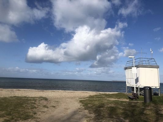 Strand mit Bewachung